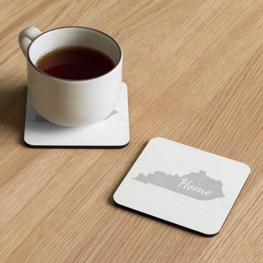 Kentucky Home Cork-Back Coasters 4-Pack Bluegrass State State Pride Drink Coasters