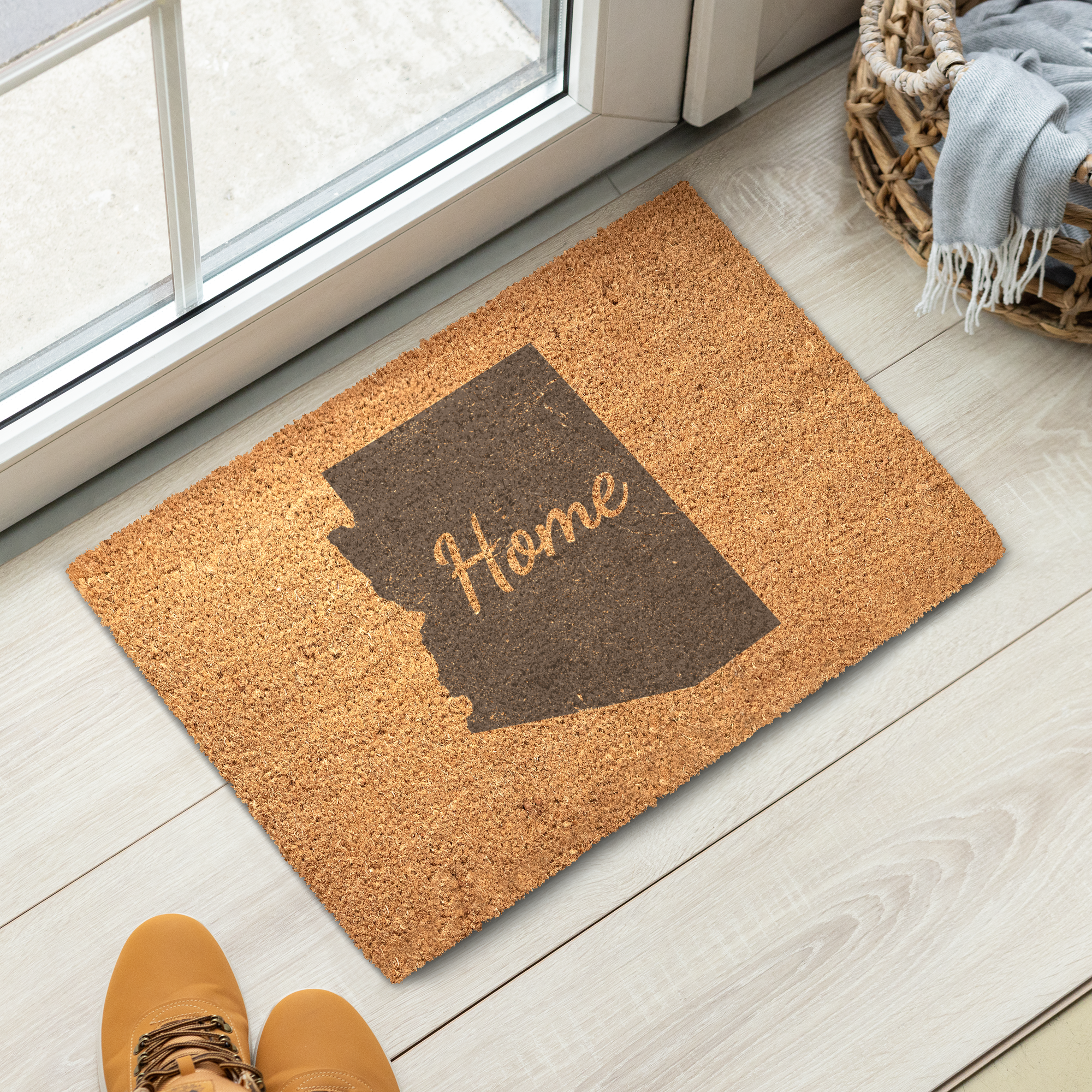 Arizona Home Welcome Doormat State Silhouette Grand Canyon State Door Mat