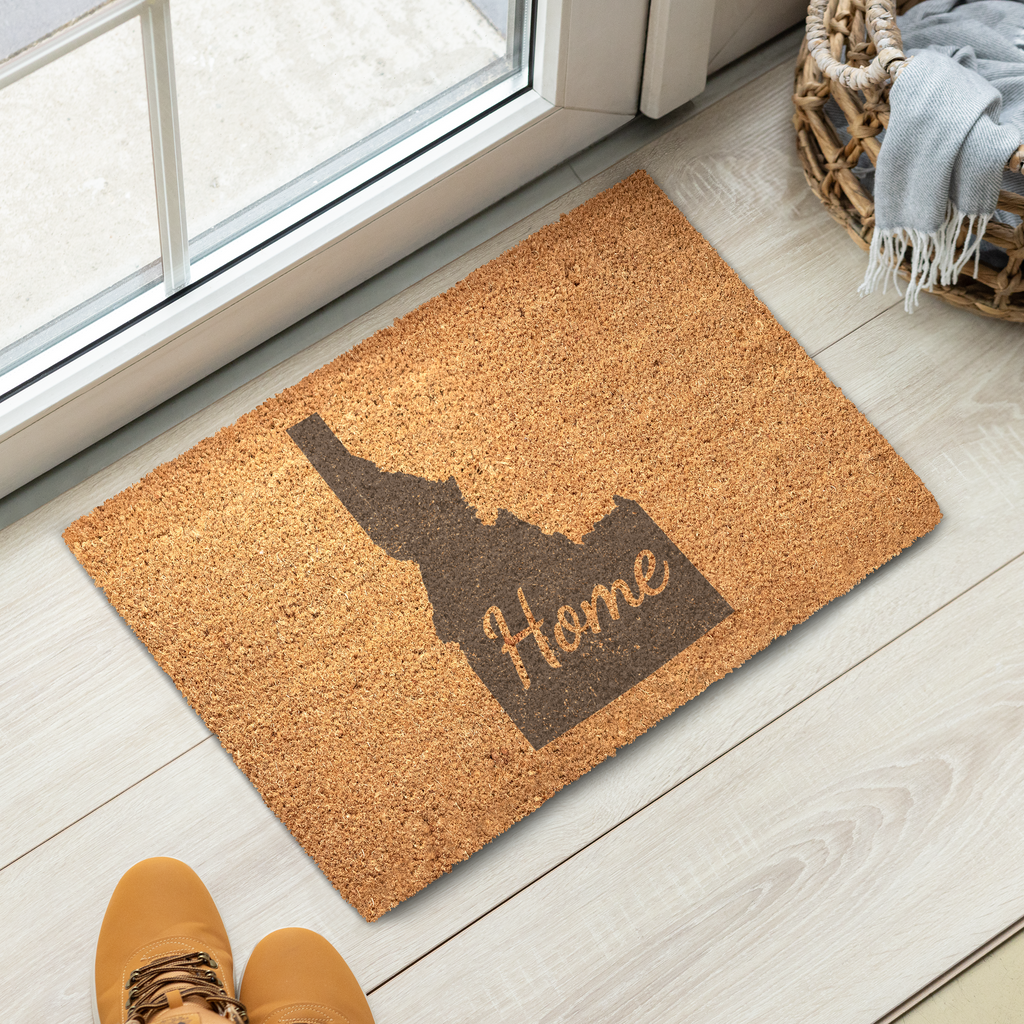 Idaho Home Welcome Doormat State Silhouette Gem State Door Mat