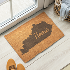 Kentucky Home Welcome Doormat State Silhouette Bluegrass State Door Mat