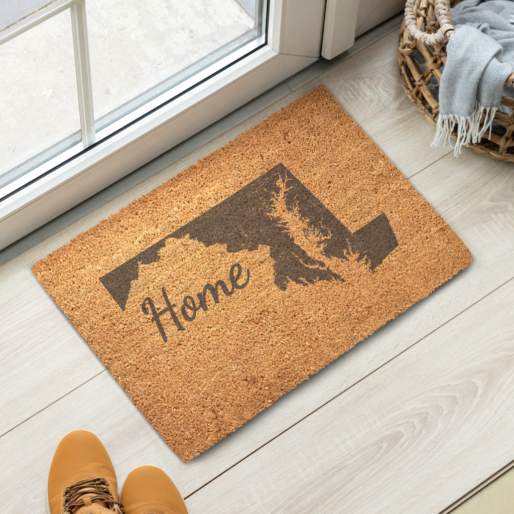Maryland Home Welcome Doormat State Silhouette Old Line State Door Mat