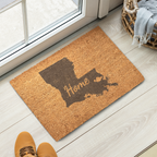 Louisiana Home Welcome Doormat State Silhouette Pelican State Door Mat
