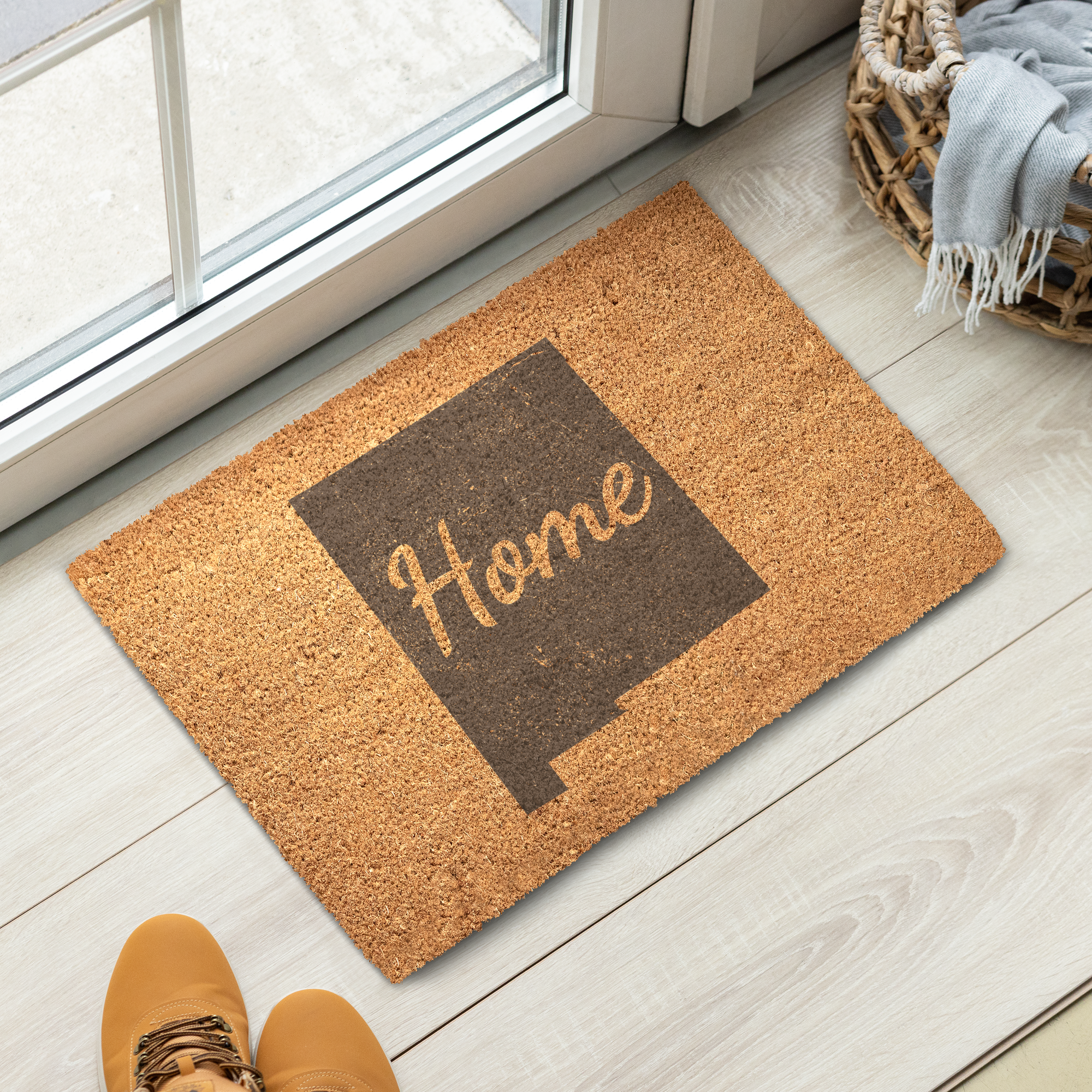 New Mexico Home Welcome Doormat State Silhouette Land of Enchantment Door Mat
