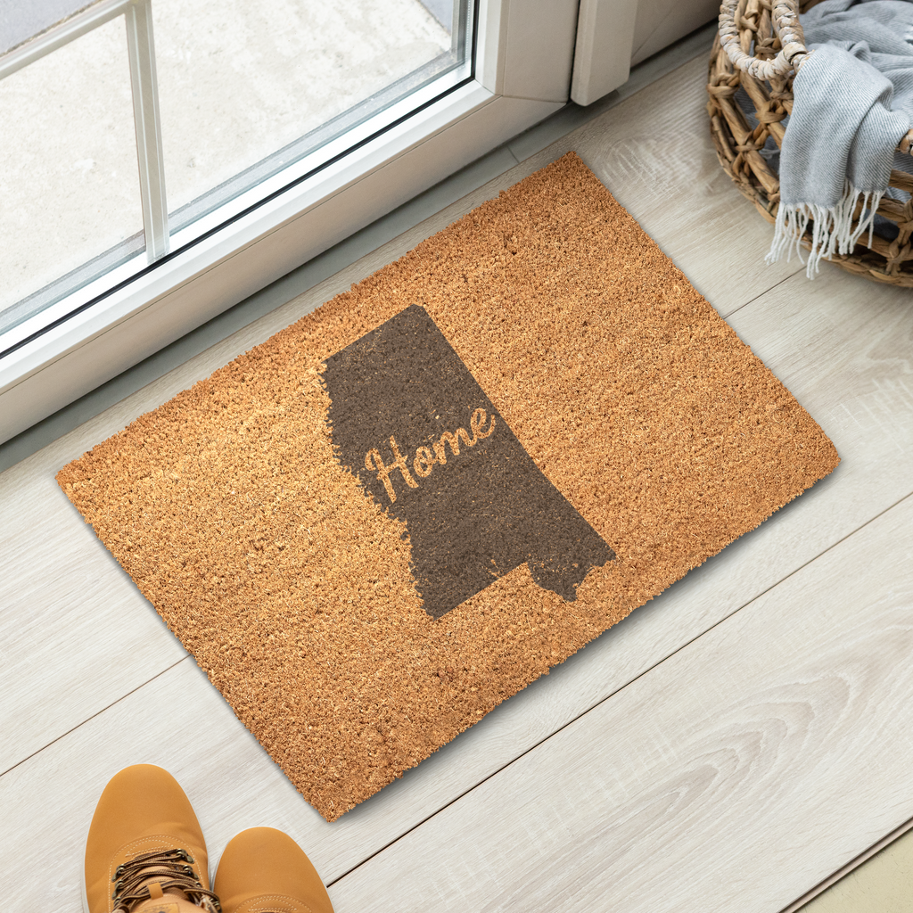 Mississippi Home Welcome Doormat State Silhouette Magnolia State Door Mat