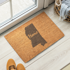 Mississippi Home Welcome Doormat State Silhouette Magnolia State Door Mat