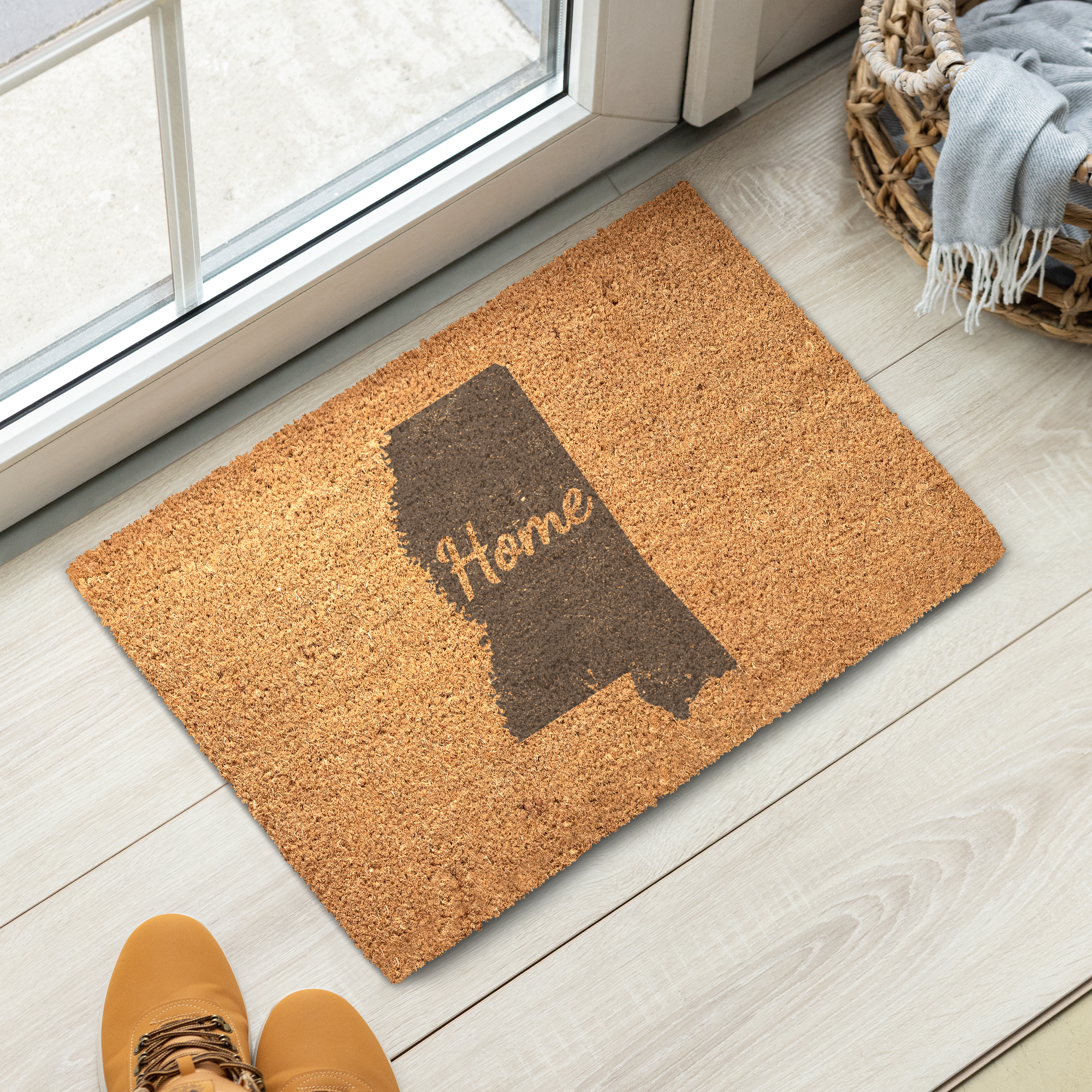 Mississippi Home Welcome Doormat State Silhouette Magnolia State Door Mat