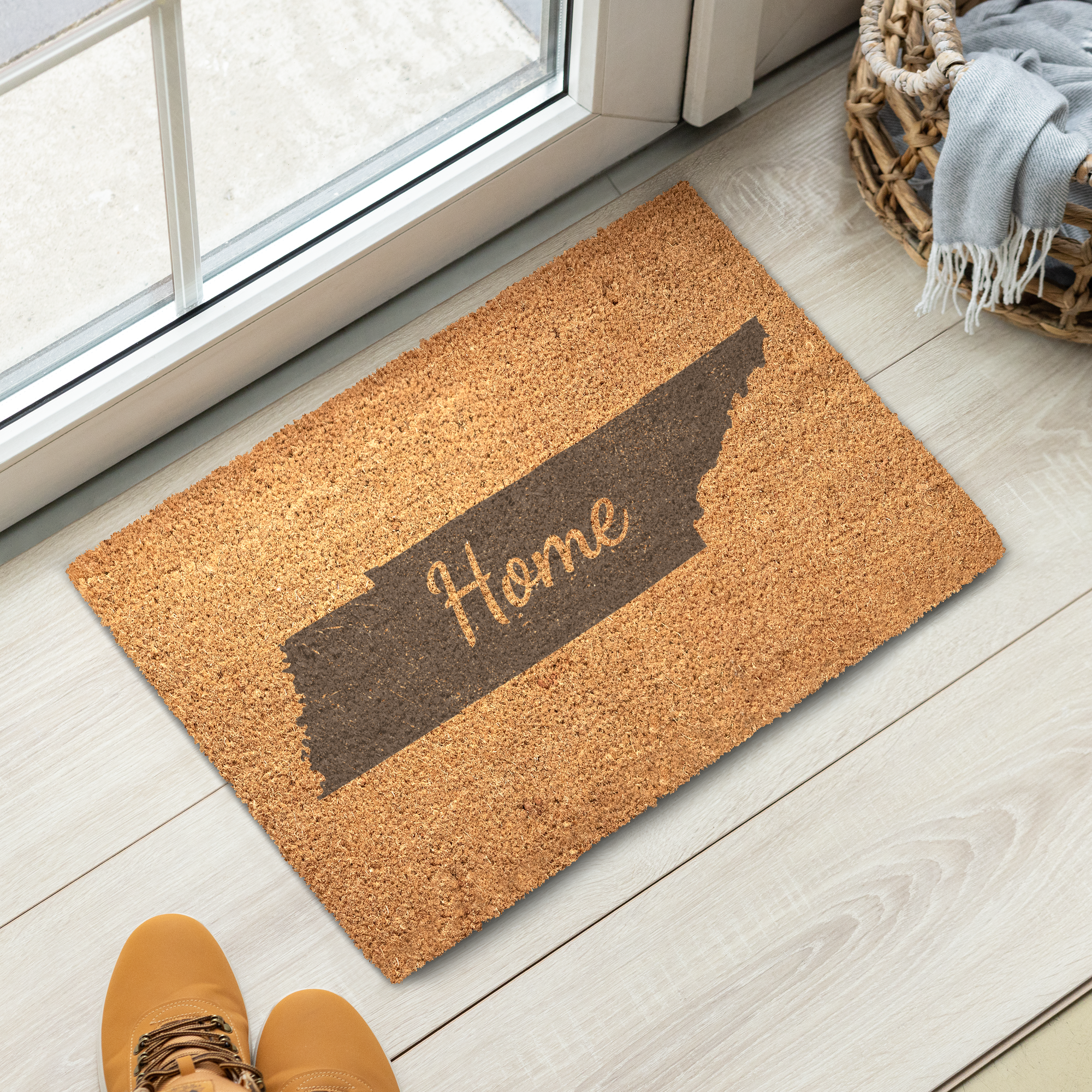 Tennessee Home Welcome Doormat State Silhouette Volunteer State Door Mat