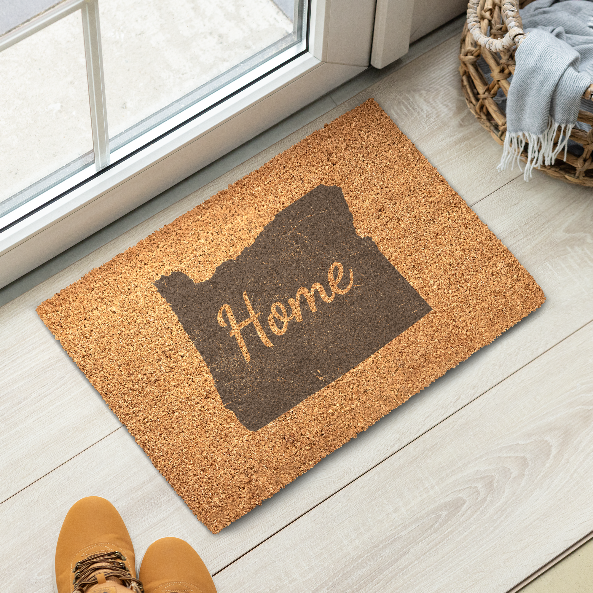 Oregon Home Welcome Doormat State Silhouette Beaver State Door Mat