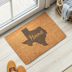 Texas Home Welcome Doormat State Silhouette Lone Star State Door Mat