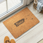 Puerto Rico Home Welcome Doormat State Silhouette Island of Enchantment Door Mat