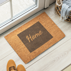 Wyoming Home Welcome Doormat State Silhouette Cowboy State Door Mat