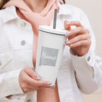 New Mexico Home Insulated Tumbler with Straw Land of Enchantment State Pride Drinkware