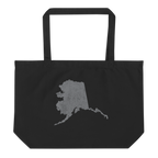 Alaska Large Organic Tote Bag Last Frontier State Pride Reusable Shopping Bag