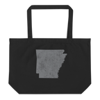 Arkansas Large Organic Tote Bag Natural State State Pride Reusable Shopping Bag