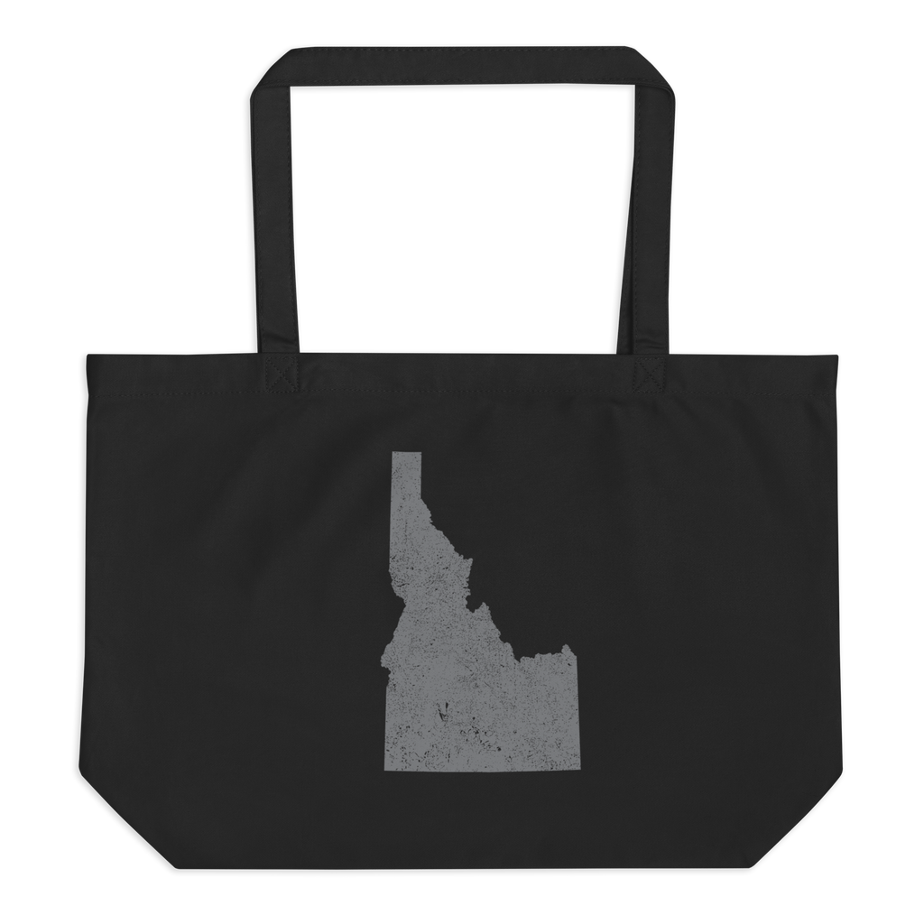 Idaho Large Organic Tote Bag Gem State State Pride Reusable Shopping Bag