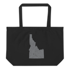 Idaho Large Organic Tote Bag Gem State State Pride Reusable Shopping Bag