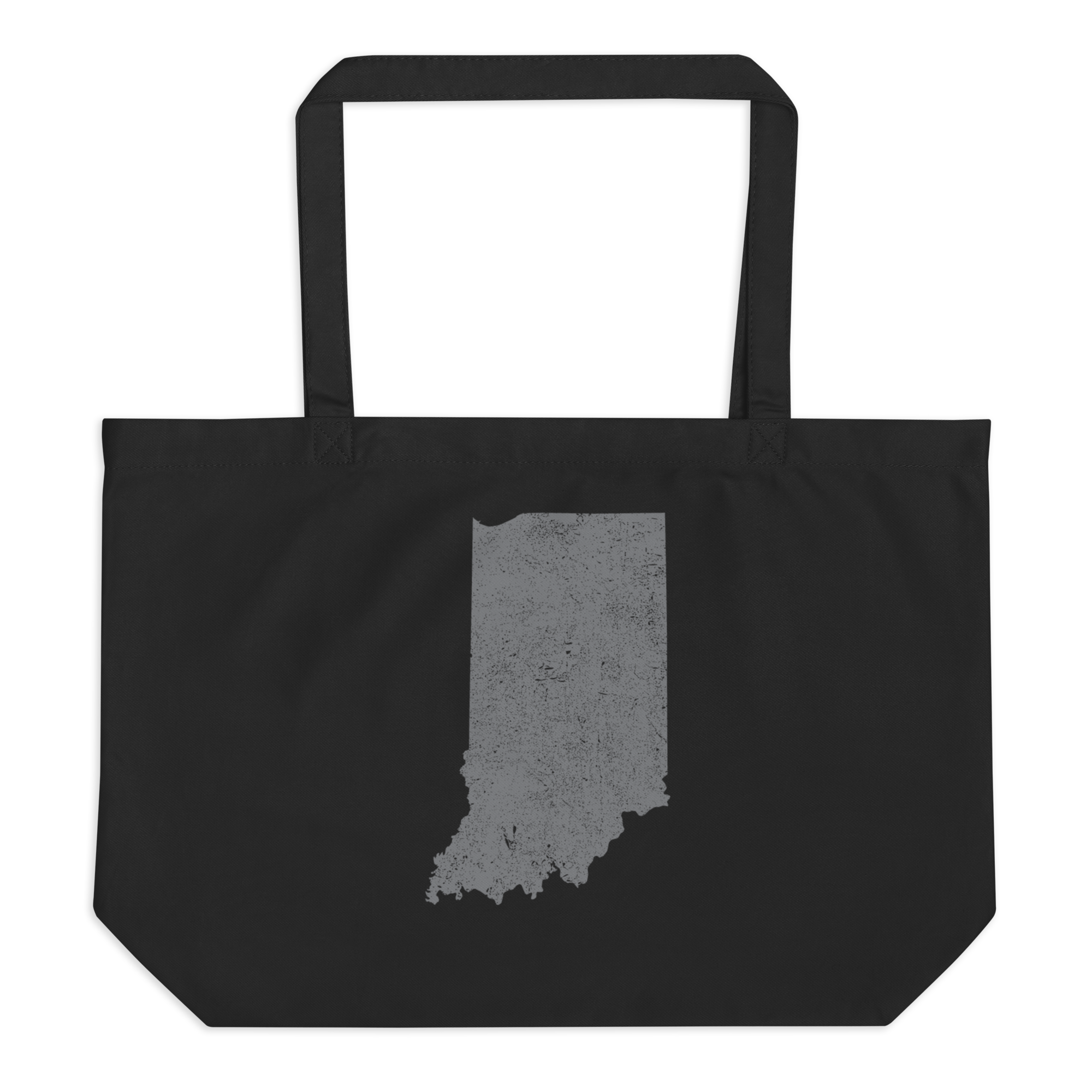 Indiana Large Organic Tote Bag Hoosier State State Pride Reusable Shopping Bag