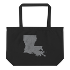 Louisiana Large Organic Tote Bag Pelican State State Pride Reusable Shopping Bag