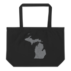 Michigan Large Organic Tote Bag Great Lakes State State Pride Reusable Shopping Bag