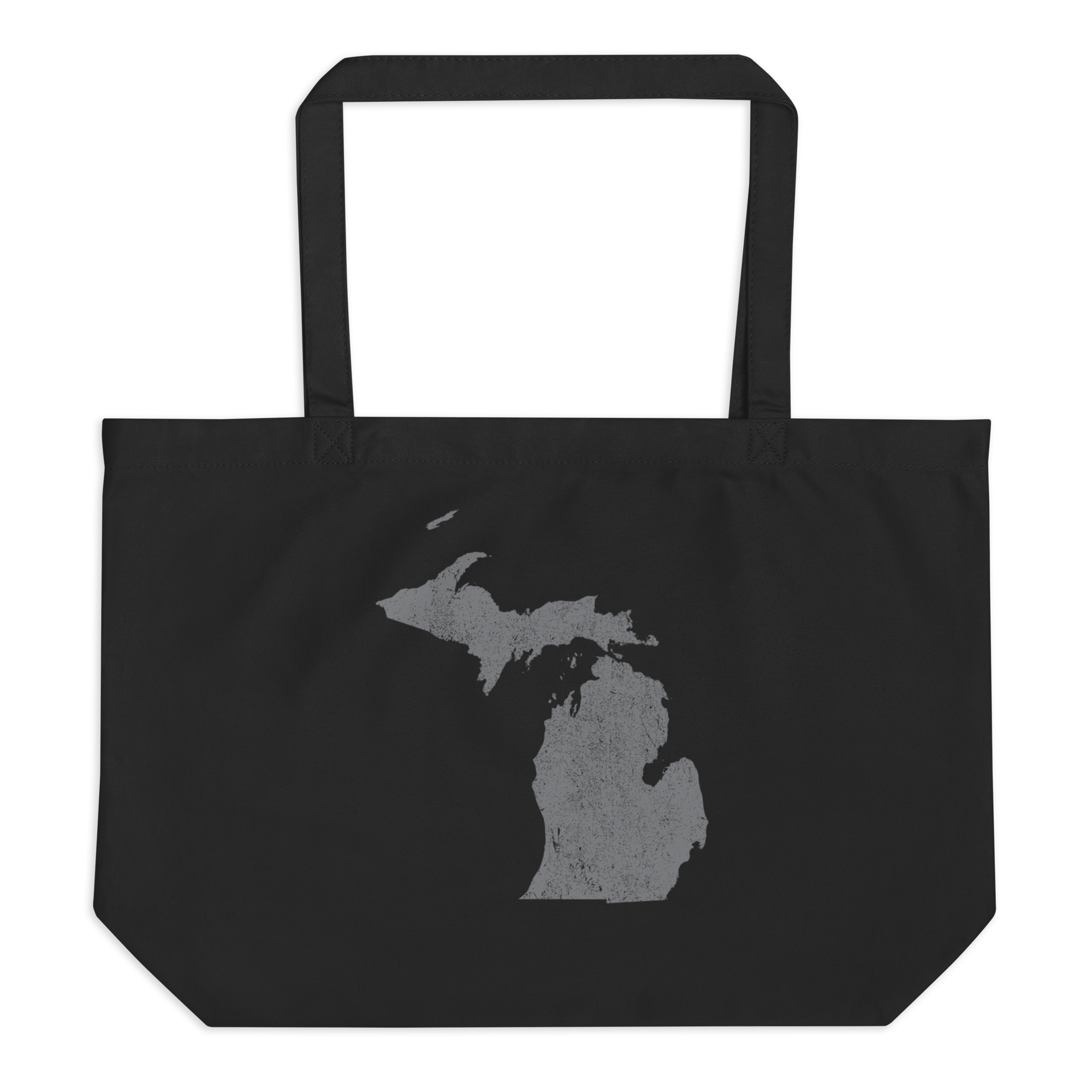 Michigan Large Organic Tote Bag Great Lakes State State Pride Reusable Shopping Bag
