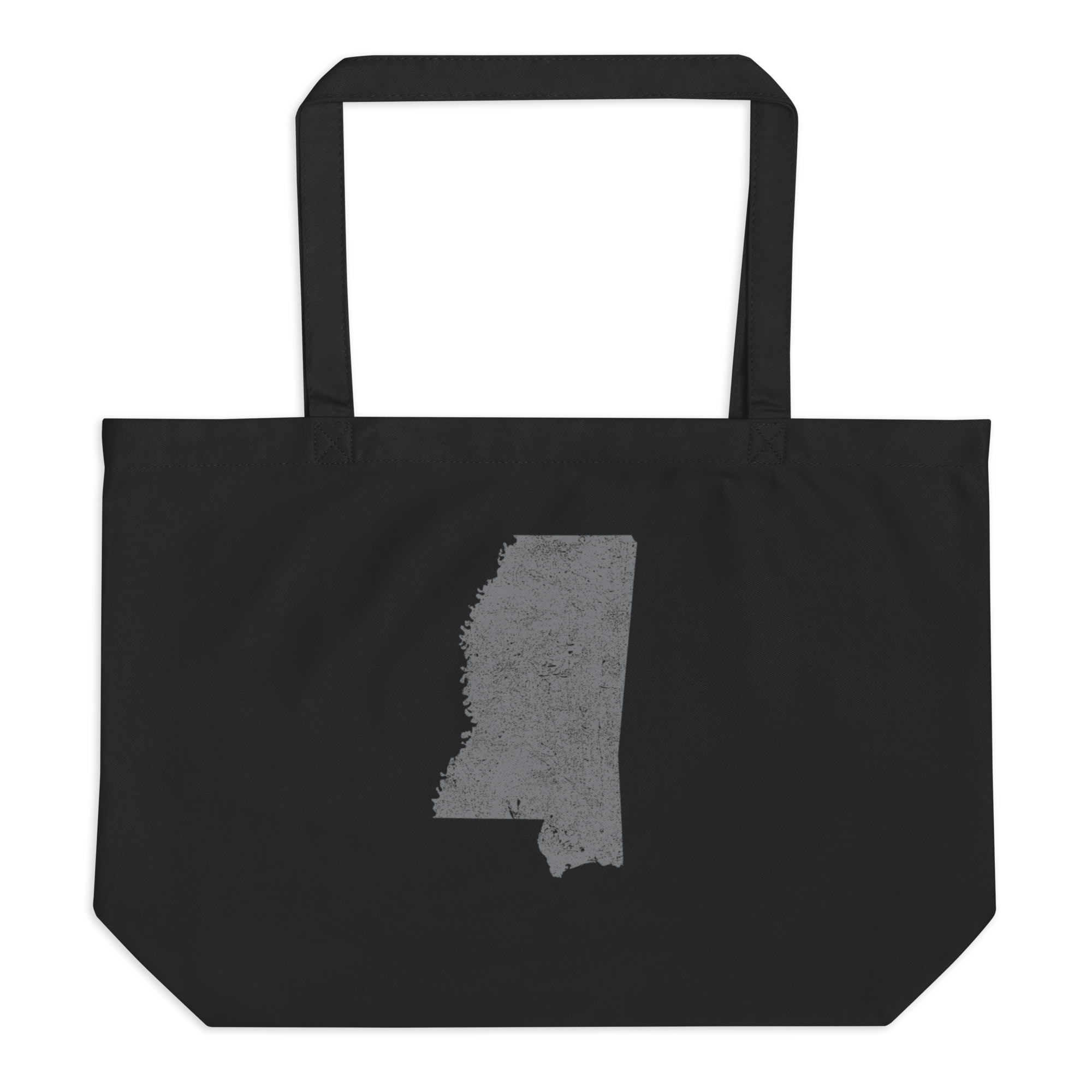 Mississippi Large Organic Tote Bag Magnolia State State Pride Reusable Shopping Bag