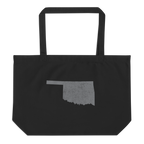 Oklahoma Large Organic Tote Bag Sooner State State Pride Reusable Shopping Bag