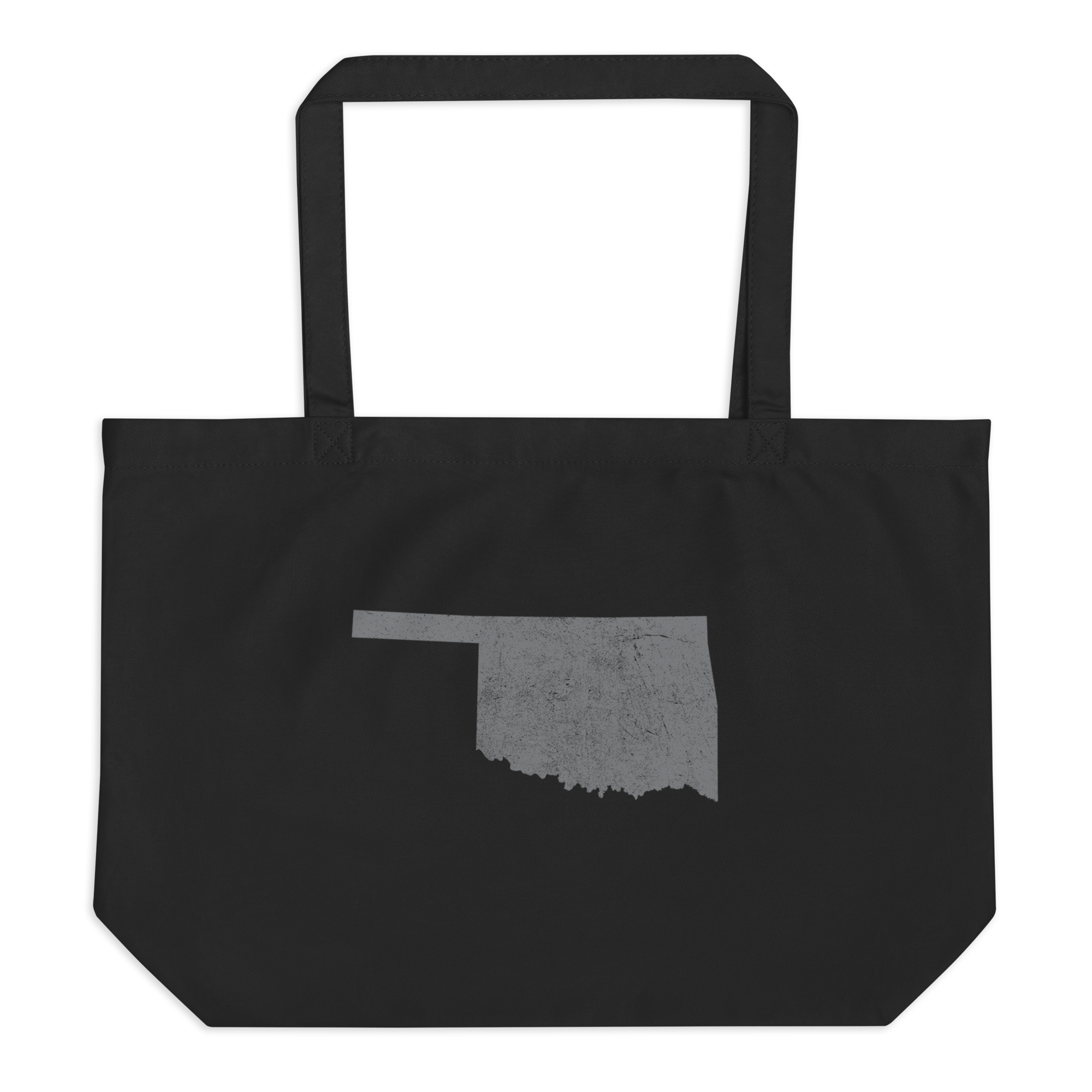 Oklahoma Large Organic Tote Bag Sooner State State Pride Reusable Shopping Bag