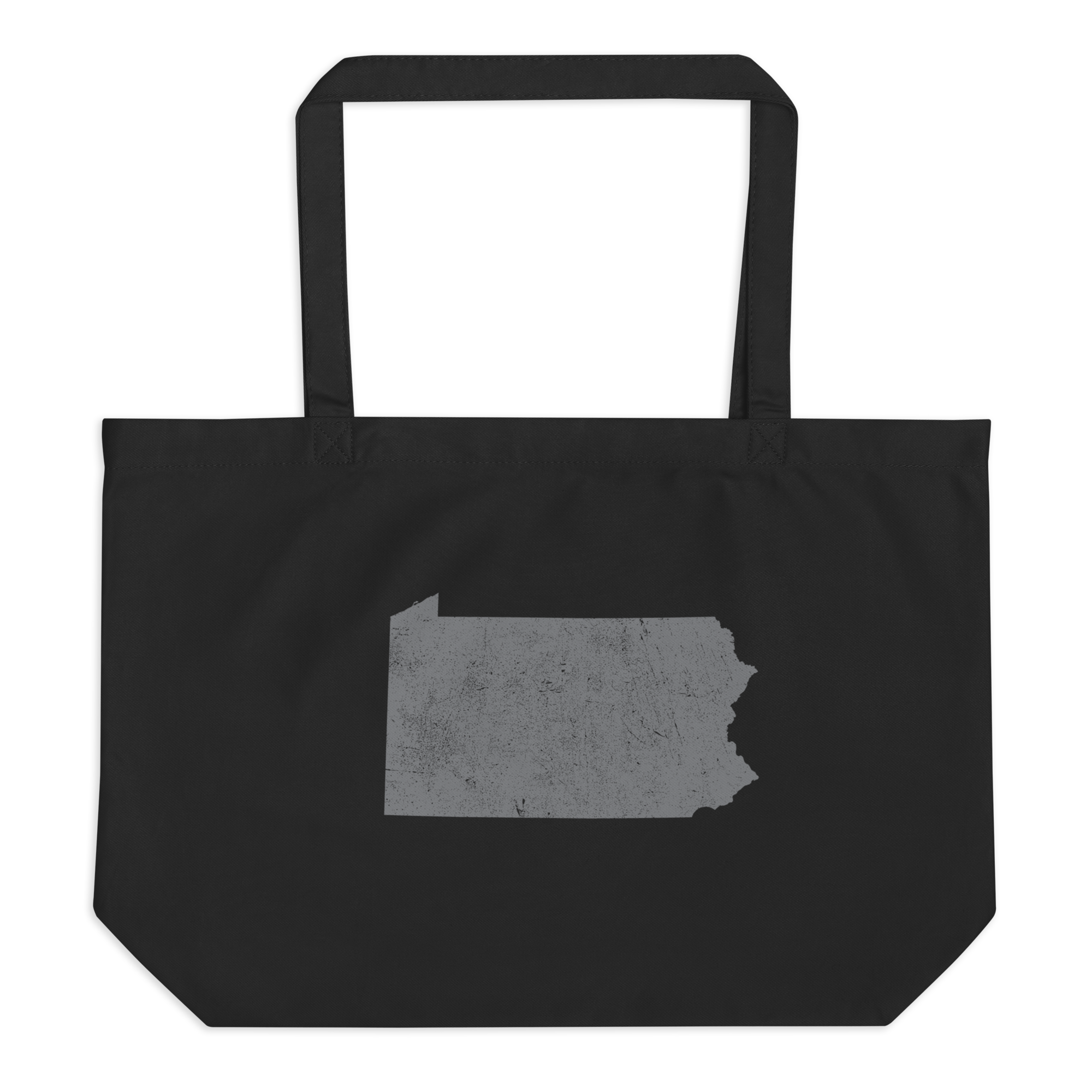 Pennsylvania Large Organic Tote Bag Keystone State State Pride Reusable Shopping Bag