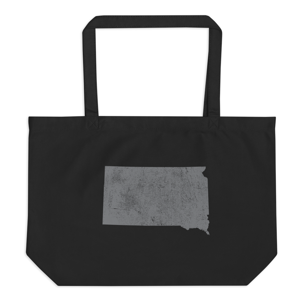 South Dakota Large Organic Tote Bag Mount Rushmore State State Pride Reusable Shopping Bag