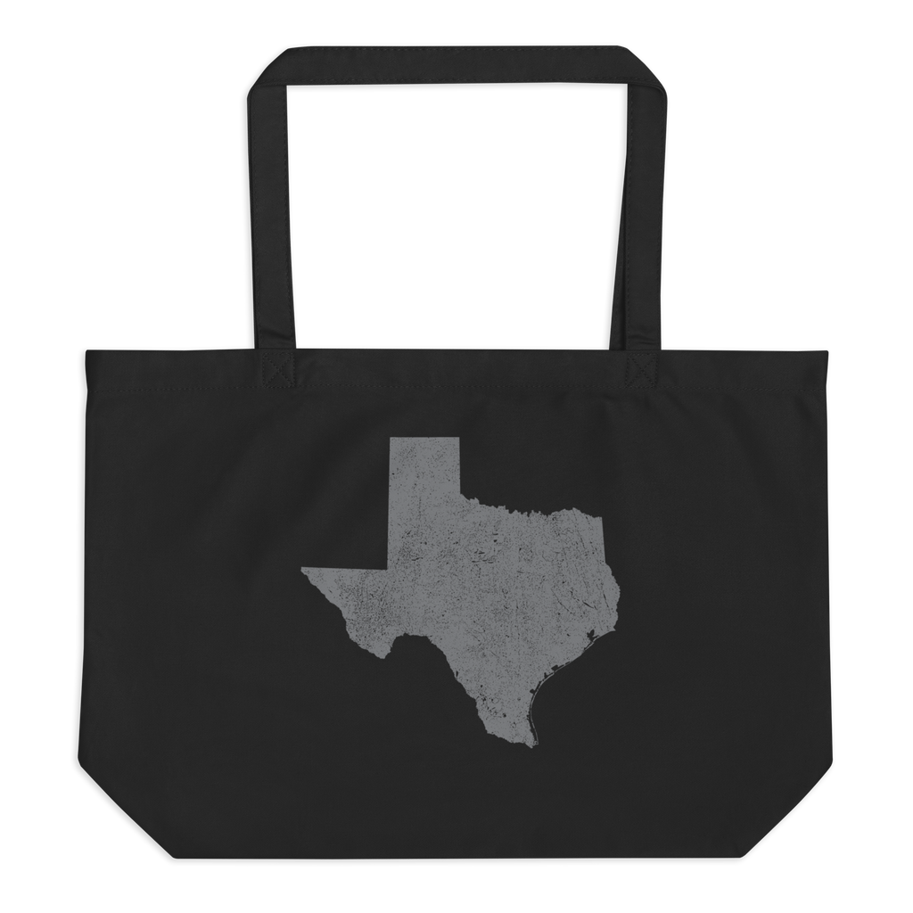 Texas Large Organic Tote Bag Lone Star State State Pride Reusable Shopping Bag