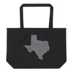 Texas Large Organic Tote Bag Lone Star State State Pride Reusable Shopping Bag