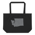 Washington Large Organic Tote Bag Evergreen State State Pride Reusable Shopping Bag
