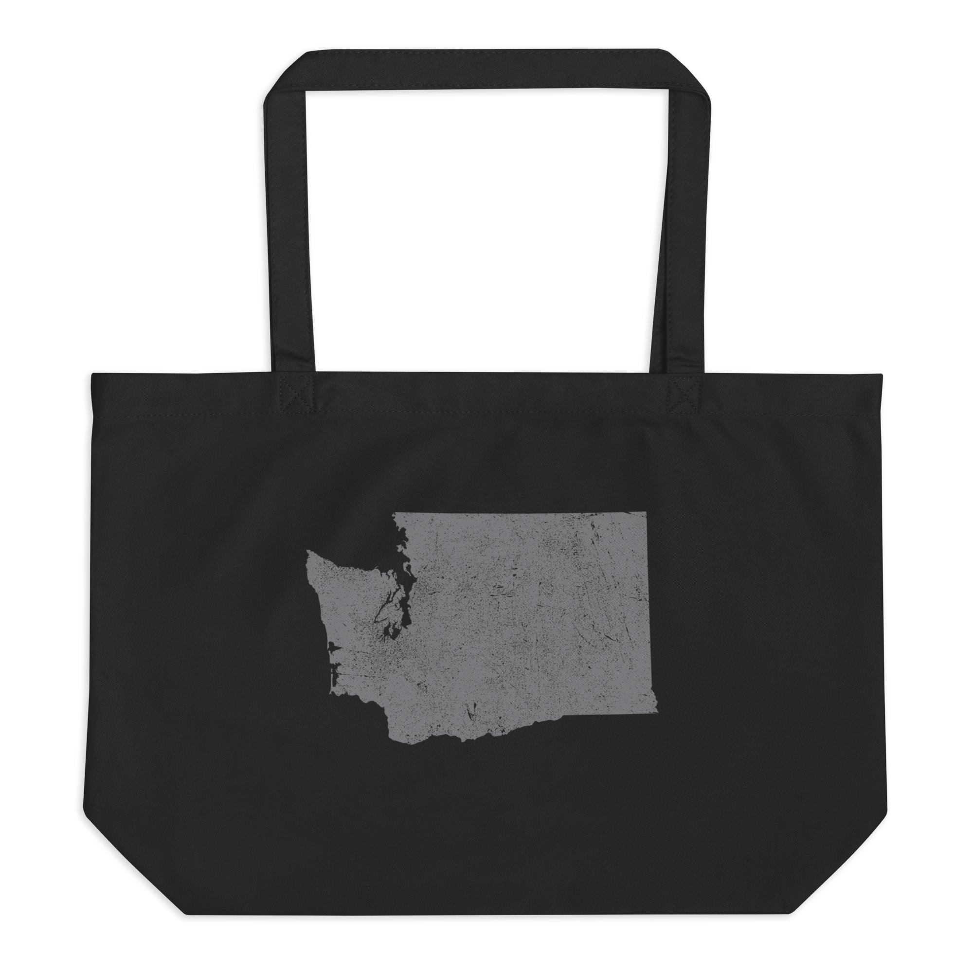 Washington Large Organic Tote Bag Evergreen State State Pride Reusable Shopping Bag