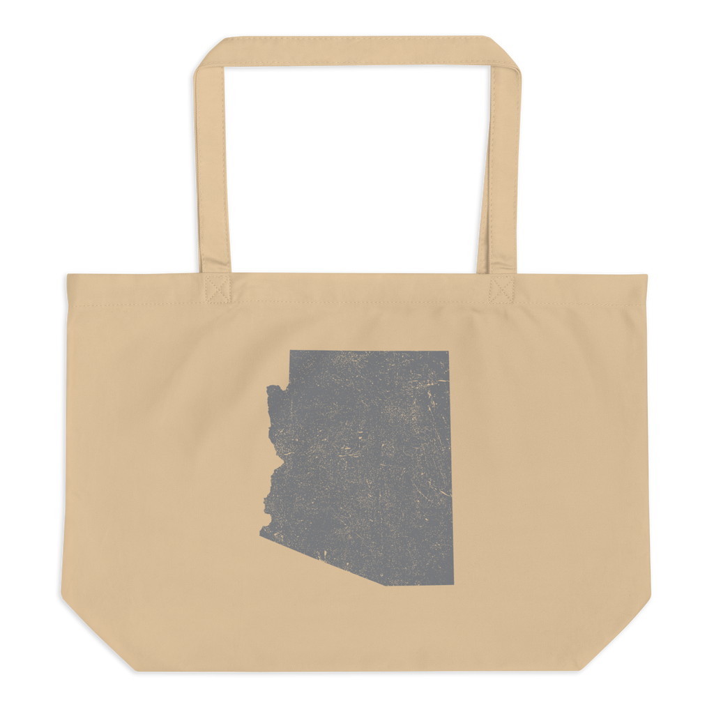 Arizona Large Organic Tote Bag Grand Canyon State State Pride Reusable Shopping Bag