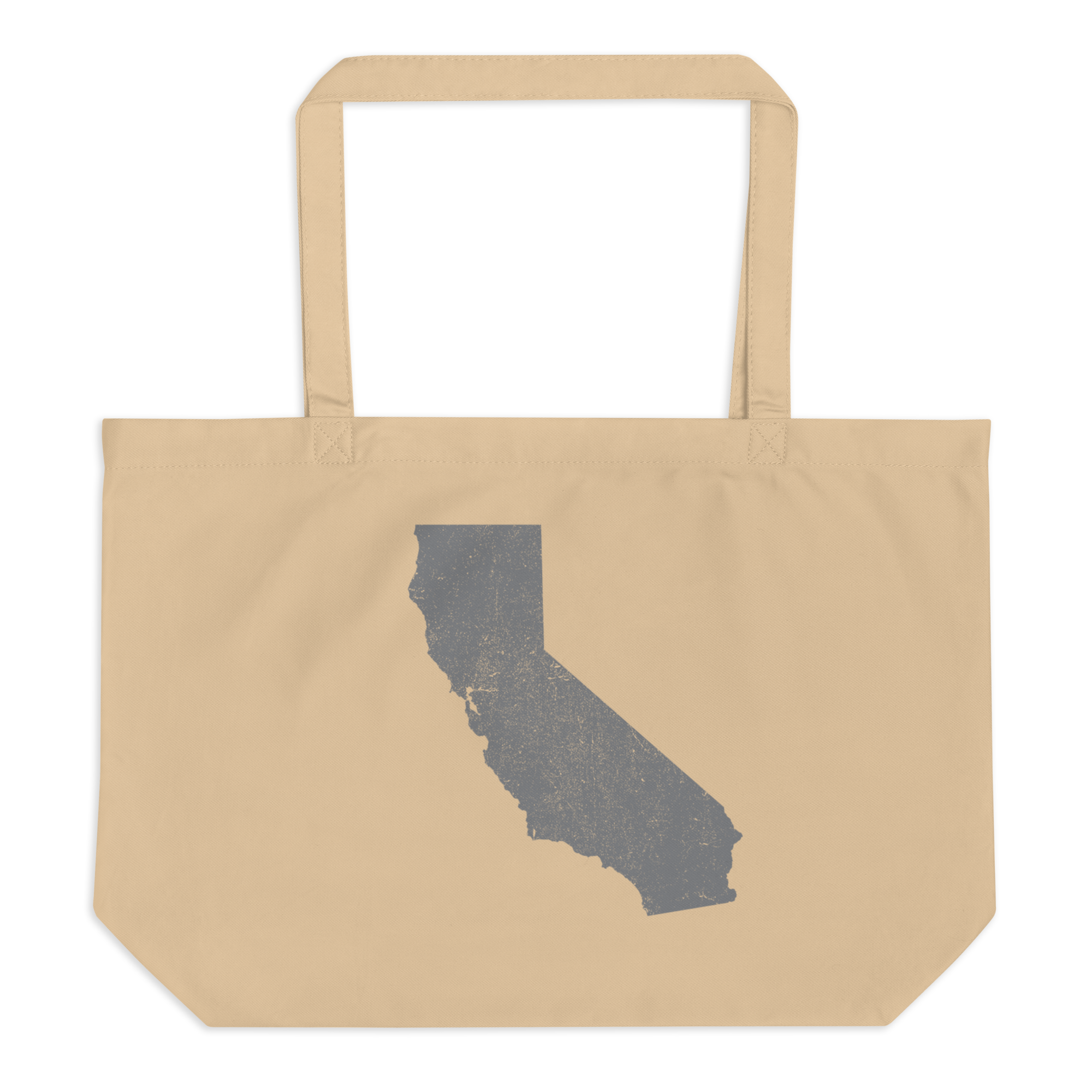 California Large Organic Tote Bag Golden State State Pride Reusable Shopping Bag
