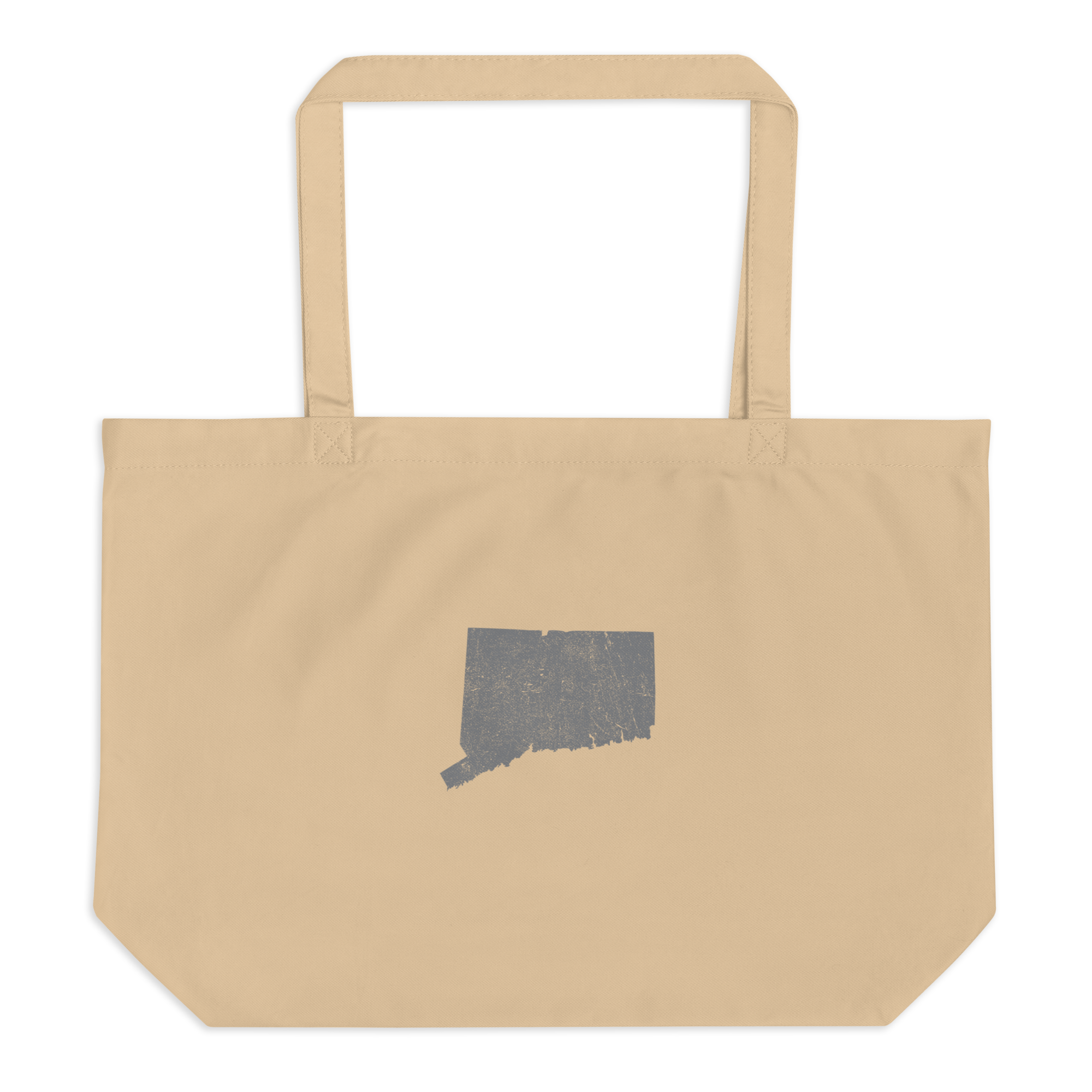 Connecticut Large Organic Tote Bag Constitution State State Pride Reusable Shopping Bag