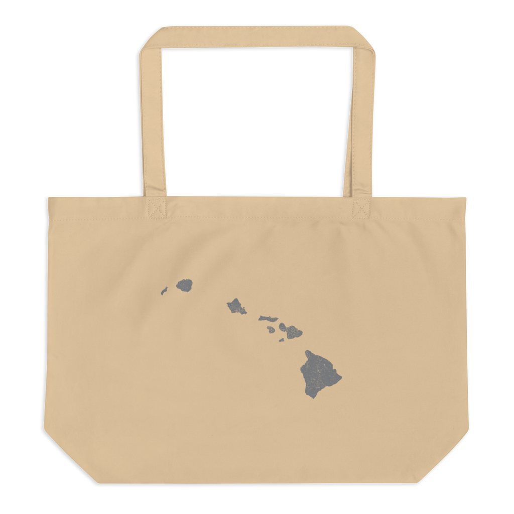 Hawaii Large Organic Tote Bag Aloha State State Pride Reusable Shopping Bag
