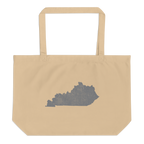 Kentucky Large Organic Tote Bag Bluegrass State State Pride Reusable Shopping Bag