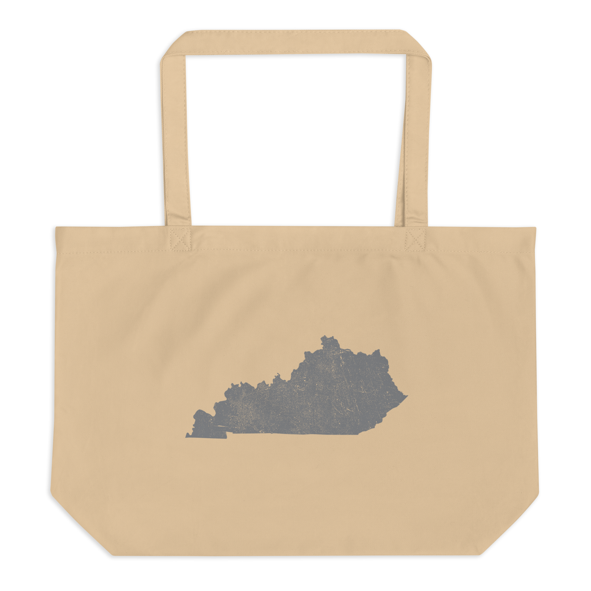 Kentucky Large Organic Tote Bag Bluegrass State State Pride Reusable Shopping Bag