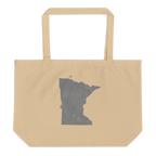 Minnesota Large Organic Tote Bag North Star State State Pride Reusable Shopping Bag