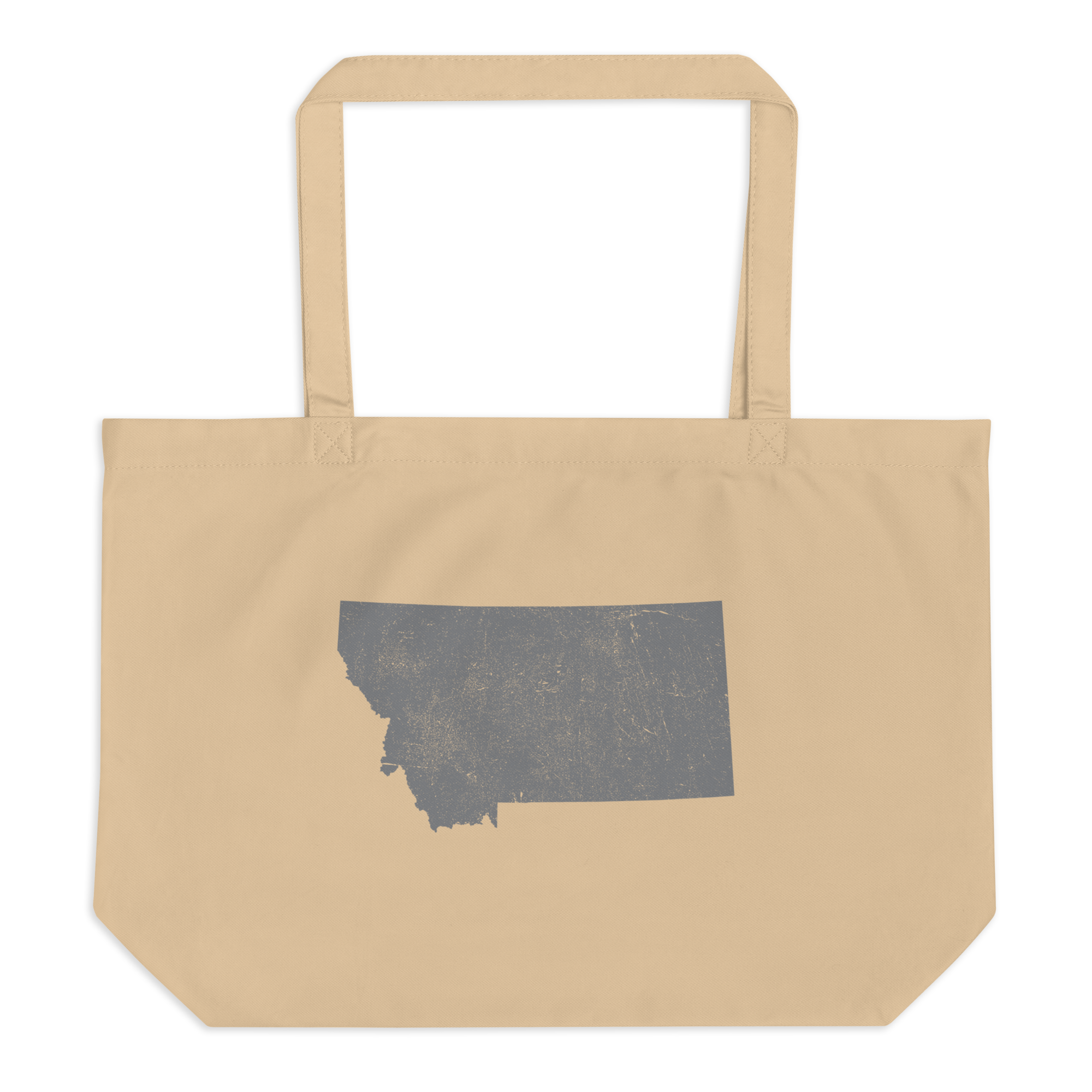 Montana Large Organic Tote Bag Treasure State State Pride Reusable Shopping Bag