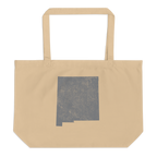 New Mexico Large Organic Tote Bag Land of Enchantment State Pride Reusable Shopping Bag