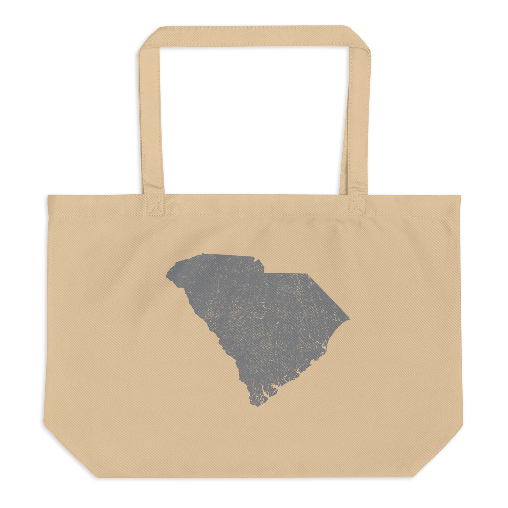 South Carolina Large Organic Tote Bag Palmetto State State Pride Reusable Shopping Bag