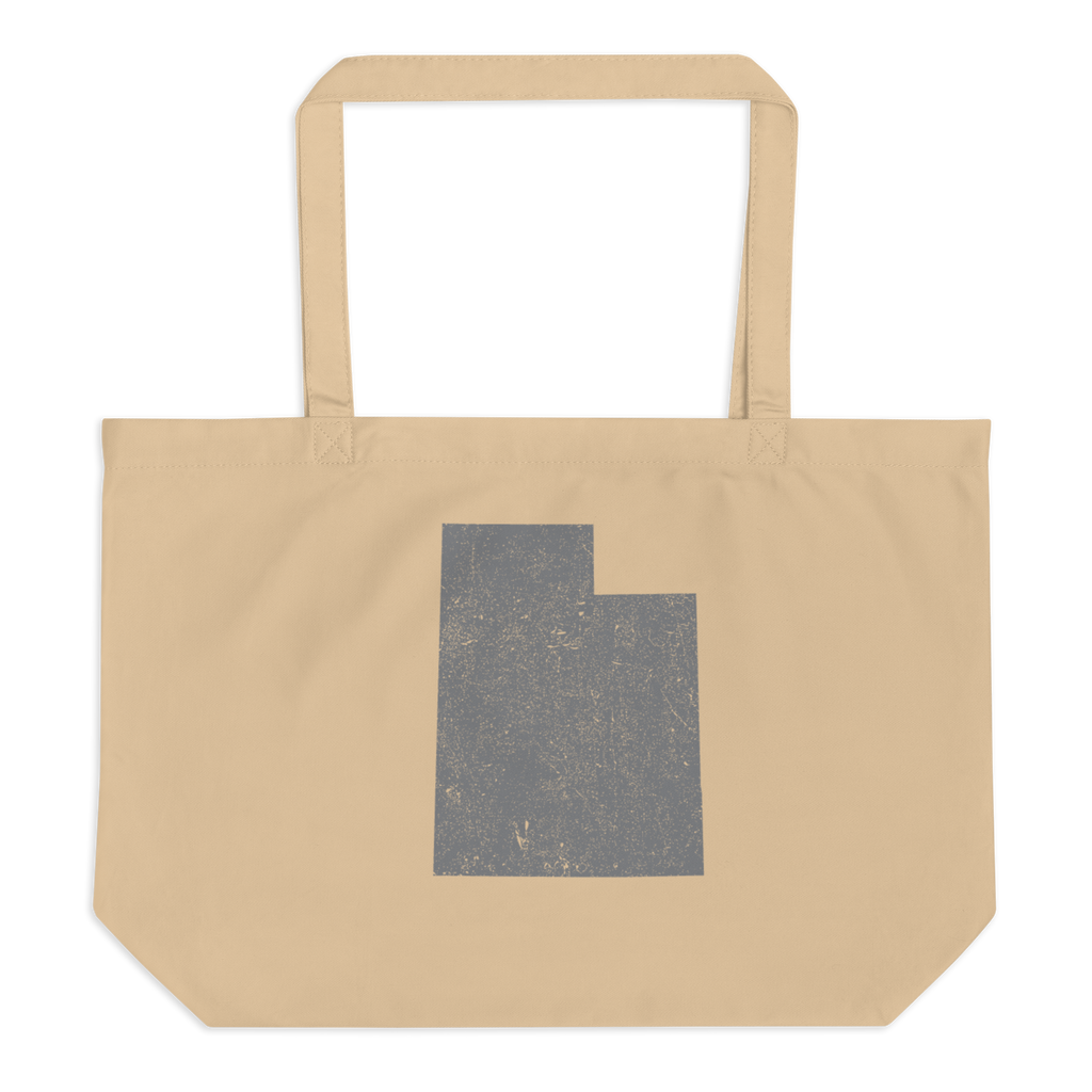 Utah Large Organic Tote Bag Beehive State State Pride Reusable Shopping Bag
