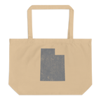 Utah Large Organic Tote Bag Beehive State State Pride Reusable Shopping Bag