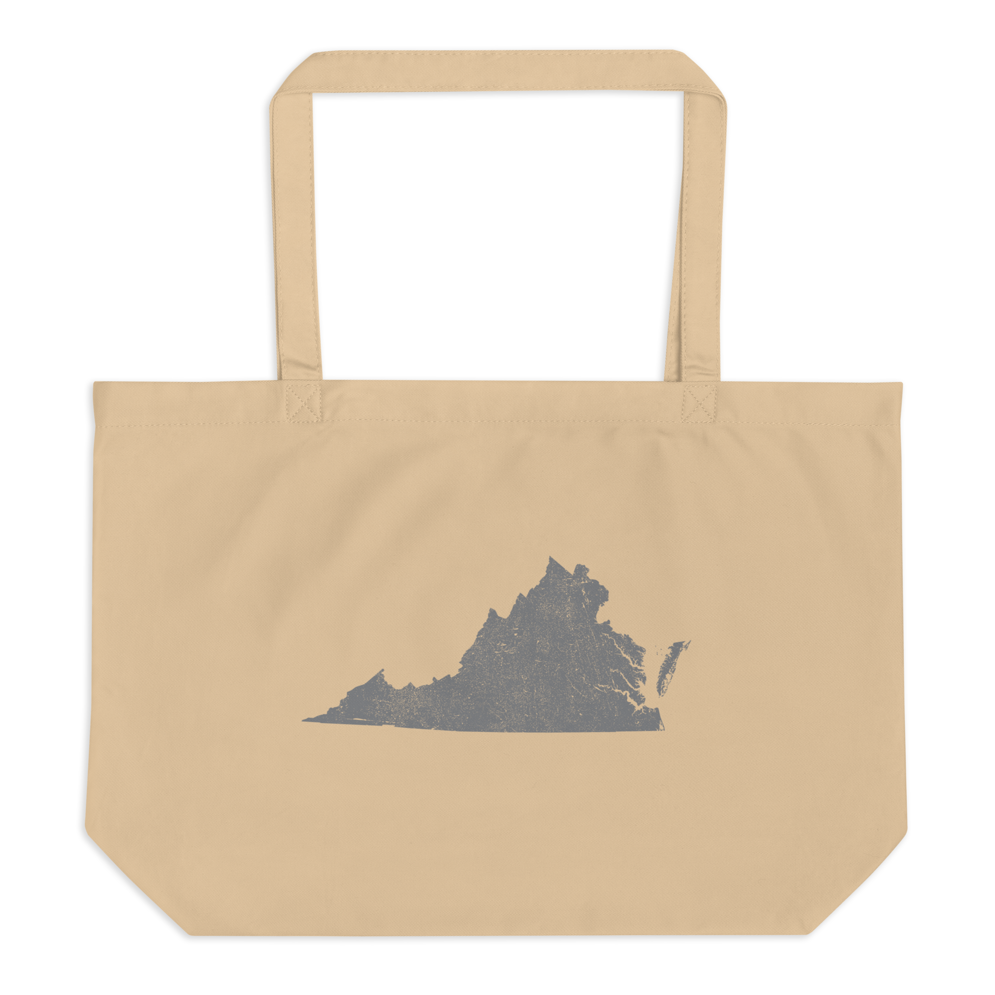 Virginia Large Organic Tote Bag Old Dominion State Pride Reusable Shopping Bag
