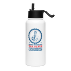 Tax Slave Stainless Steel Water Bottle 32oz with Straw Lid Funny Political Drinkware