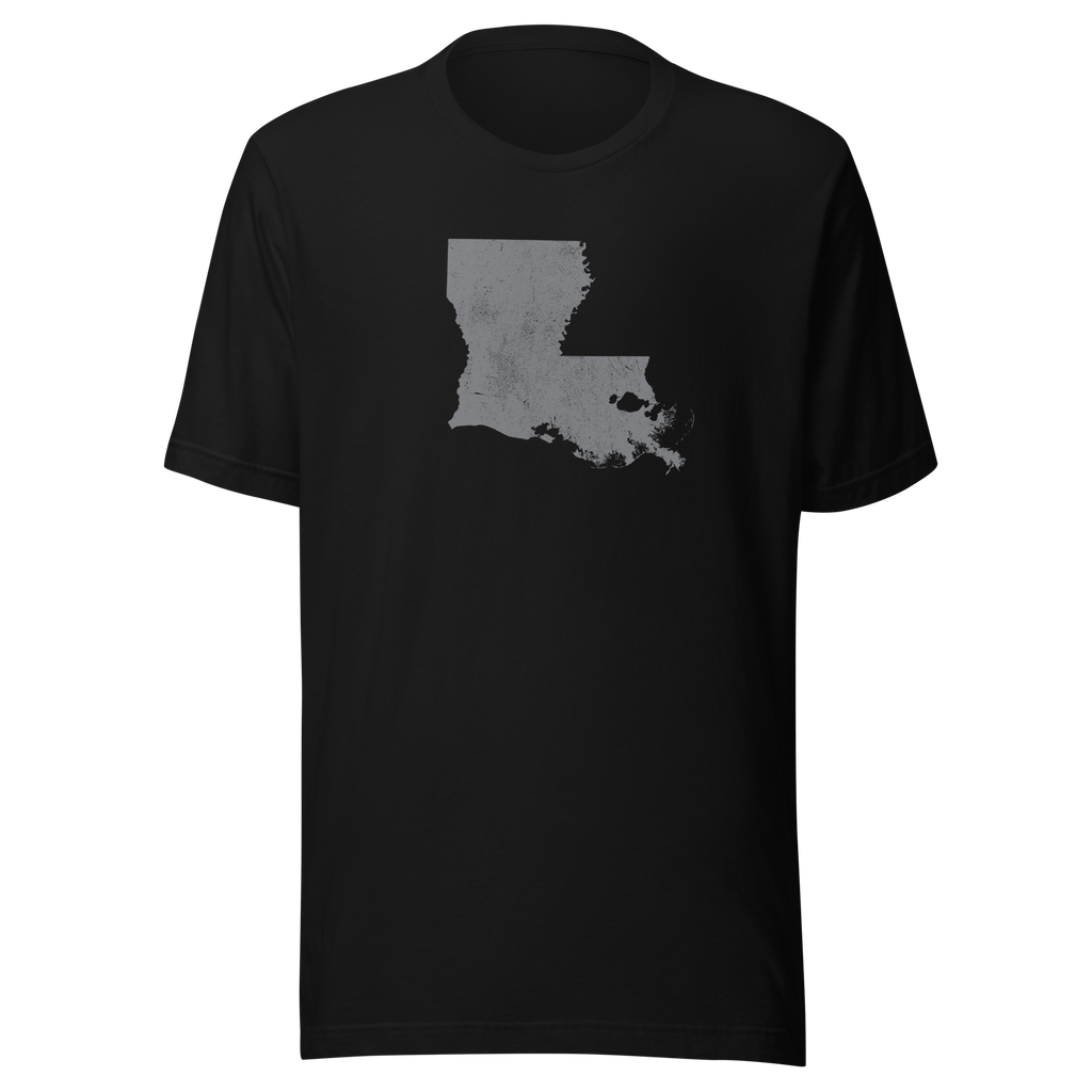 Louisiana State Distressed Design Unisex T-Shirt Bella Canvas Pelican State Tee