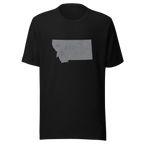 Montana State Distressed Design Unisex T-Shirt Bella Canvas Treasure State Tee