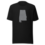 Alabama State Distressed Design Unisex T-Shirt Bella Canvas Heart of Dixie Tee